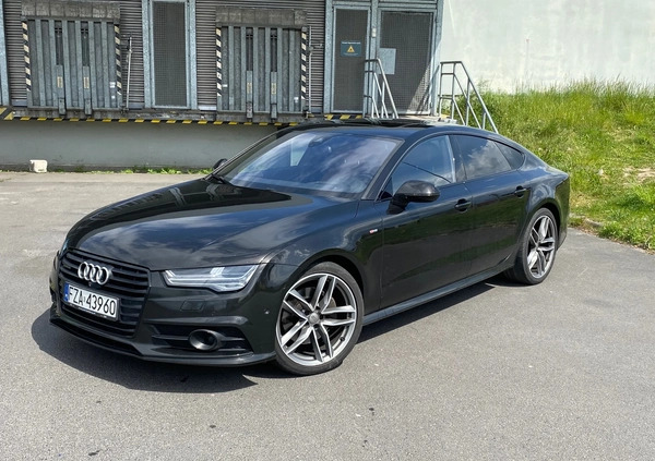 Audi A7 cena 109000 przebieg: 256000, rok produkcji 2015 z Żary małe 379
